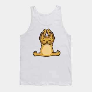 Cat In Different Yoga Poses Tank Top